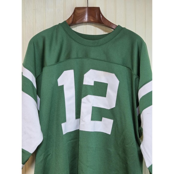 New York Jets Football Jersey Mens 54 Green NFL Joe Namath 12 Mitchell & Ness